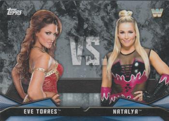 2017 Topps WWE Women's Division - Rivalries Silver #RV-25 Eve Torres / Natalya Front