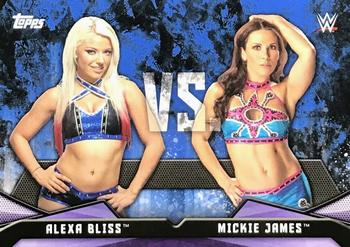 2017 Topps WWE Women's Division - Rivalries Blue #RV-11 Alexa Bliss / Mickie James Front