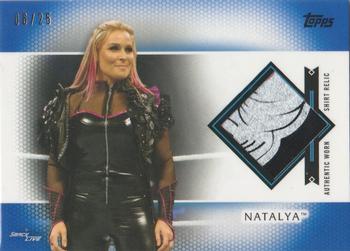 2017 Topps WWE Women's Division - Shirt Relics Blue #SR-NT Natalya Front