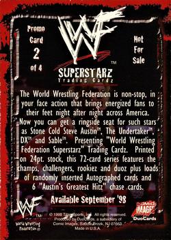 1998 Comic Images WWF Superstarz - Promos #2 Sable Back