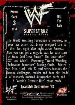 1998 Comic Images WWF Superstarz - Promos #3 D-Generation X Back