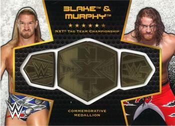 2017 Topps WWE Then Now Forever  - Commemorative Championship Medallion #NNO Blake / Murphy Front