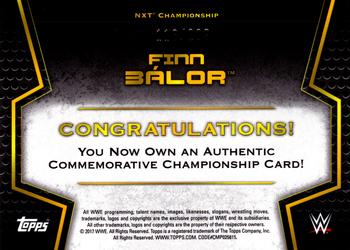 2017 Topps WWE Then Now Forever  - Commemorative Championship Medallion #NNO Finn Bálor Back