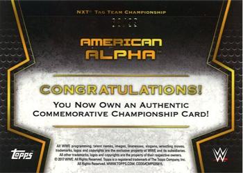 2017 Topps WWE Then Now Forever  - Commemorative Championship Medallion Bronze #NNO American Alpha Back