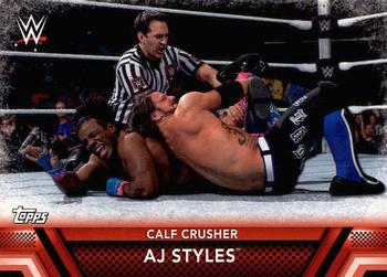 2017 Topps WWE Then Now Forever  - Finishers and Signature Moves #F-26 AJ Styles Front