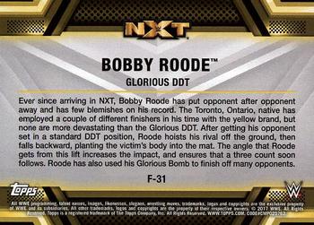2017 Topps WWE Then Now Forever  - Finishers and Signature Moves #F-31 Bobby Roode Back