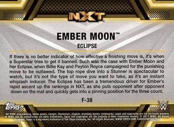 2017 Topps WWE Then Now Forever  - Finishers and Signature Moves #F-38 Ember Moon Back