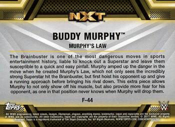 2017 Topps WWE Then Now Forever  - Finishers and Signature Moves #F-44 Buddy Murphy Back