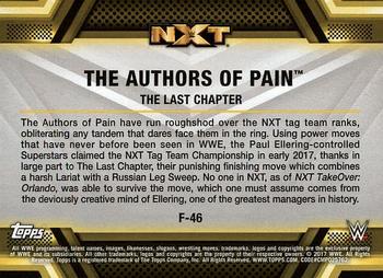 2017 Topps WWE Then Now Forever  - Finishers and Signature Moves #F-46 The Authors of Pain Back