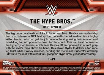 2017 Topps WWE Then Now Forever  - Finishers and Signature Moves #F-49 The Hype Bros. Back