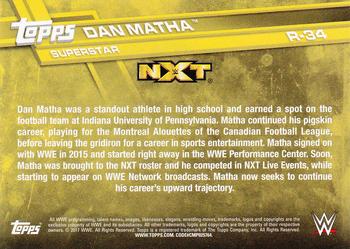 2017 Topps WWE Then Now Forever  - Roster Updates #R-34 Dan Matha Back