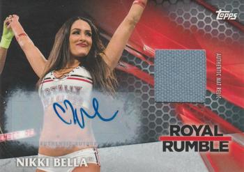 2017 Topps WWE Then Now Forever  - Royal Rumble 2017 Mat Relic Autographs #NNO Nikki Bella Front