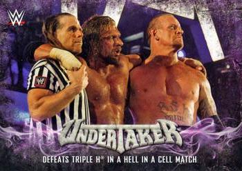 2017 Topps WWE Then Now Forever  - Undertaker Tribute (Part 4) #37 Undertaker - Defeats Triple H in a Hell in a Cell Match Front