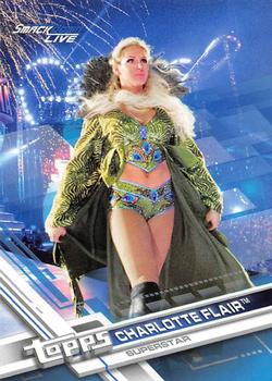 2017 Topps WWE Then Now Forever  - Blue #141 Charlotte Flair Front