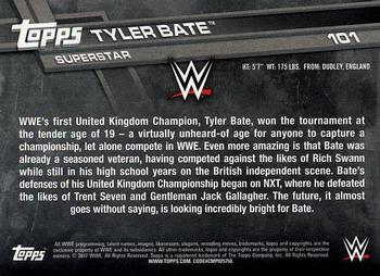 2017 Topps WWE Then Now Forever  - Bronze #101 Tyler Bate Back