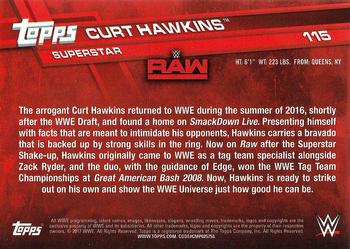2017 Topps WWE Then Now Forever  - Bronze #115 Curt Hawkins Back