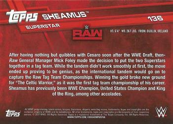 2017 Topps WWE Then Now Forever  - Bronze #136 Sheamus Back