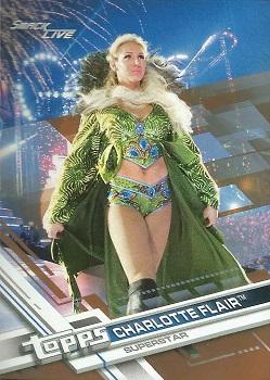 2017 Topps WWE Then Now Forever  - Bronze #141 Charlotte Flair Front