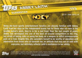2017 Topps WWE Then Now Forever  - Bronze #173 Abbey Laith Back