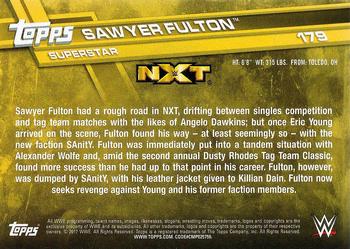 2017 Topps WWE Then Now Forever  - Bronze #179 Sawyer Fulton Back