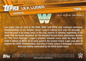 2017 Topps WWE Then Now Forever  - Bronze #189 Lex Luger Back