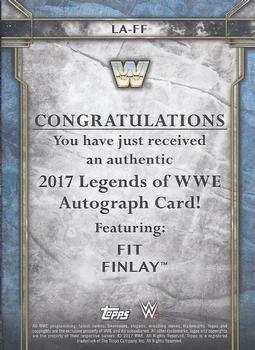 2017 Topps Legends of WWE - Autographs #LA-FF Fit Finlay Back