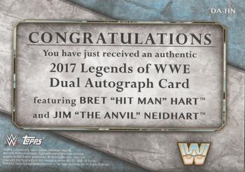 2017 Topps Legends of WWE - Dual Autographs Red #DA-HN Jim 
