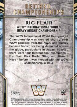 2017 Topps Legends of WWE - Retired Titles #2 Ric Flair Back