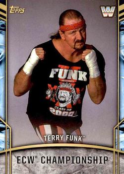 2017 Topps Legends of WWE - Retired Titles #3 Terry Funk Front
