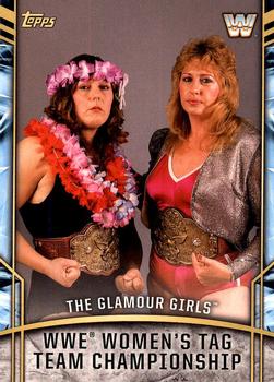 2017 Topps Legends of WWE - Retired Titles #8 The Glamour Girls Front