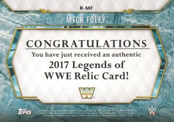 2017 Topps Legends of WWE - Shirt Relics #R-MF Mick Foley Back