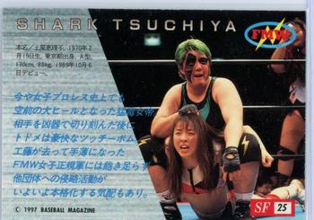 1997 BBM Sparkling Fighters #25 Shark Tsuchiya Back