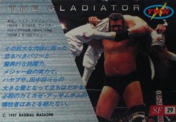 1997 BBM Sparkling Fighters #29 The Gladiator Back