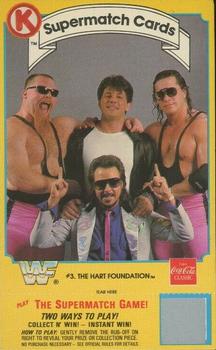 1987 Circle K WWF Supermatch #3 The Hart Foundation Front