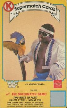 1987 Circle K WWF Supermatch #5 Koko B. Ware Front