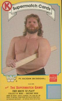 1987 Circle K WWF Supermatch #9 Hacksaw Jim Duggan Front