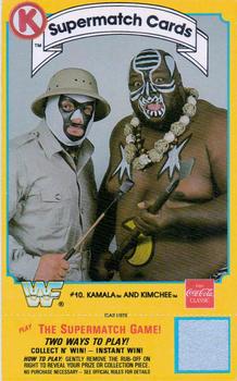 1987 Circle K WWF Supermatch #10 Kamala & Kimchee Front