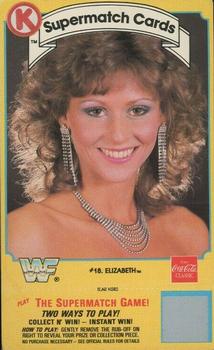 1987 Circle K WWF Supermatch #18 Elizabeth Front