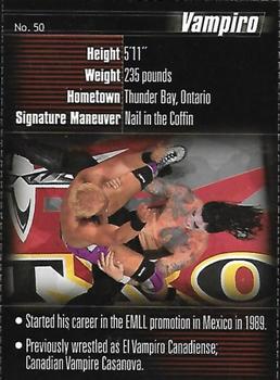2000 WCW Magazine Trading Cards #50 Vampiro Back