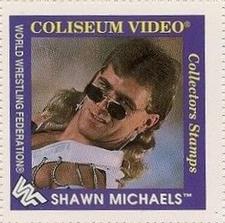 1993 Coliseum Video WWF Superstar Collectors Stamps #NNO Shawn Michaels Front