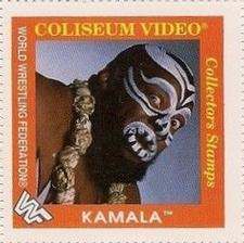 1993 Coliseum Video WWF Superstar Collectors Stamps #NNO Kamala Front