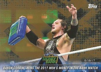 2018 Topps WWE Road To Wrestlemania - Bronze #92 Baron Corbin Wins the 2017 Men's Money in the Bank Match - Money in the Bank 2017 - 6/18/17 Front