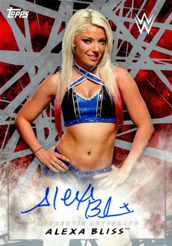 2018 Topps WWE Road To Wrestlemania - Autographs Silver #A-AL Alexa Bliss Front