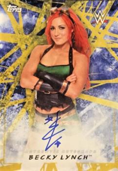 2018 Topps WWE Road To Wrestlemania - Autographs Gold #A-BL Becky Lynch Front