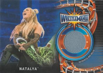 2018 Topps WWE Road To Wrestlemania - Wrestlemania 33 Mat Relics Blue #WM-NAT Natalya Front