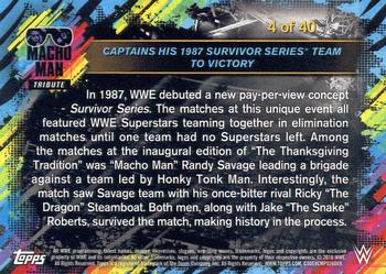 2018 Topps WWE Road To Wrestlemania - Macho Man Tribute (Part 1) #4 Captains his 1987 Survivor Series Team to Victory Back