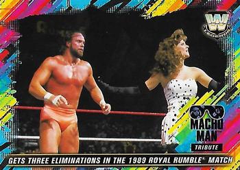 2018 Topps WWE Road To Wrestlemania - Macho Man Tribute (Part 1) #8 Gets Three Eliminations in the 1989 Royal Rumble Match Front