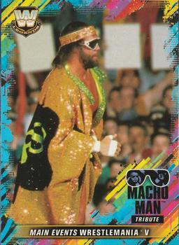 2018 Topps WWE Road To Wrestlemania - Macho Man Tribute (Part 1) #9 Main Events WrestleMania V Front