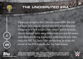 2018 Topps Now NXT #7 The Undisputed Era Back