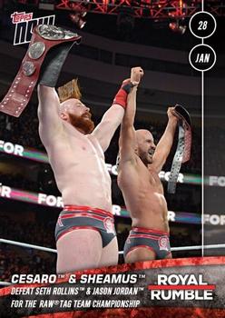 2018 Topps Now WWE #3 Cesaro / Sheamus Front